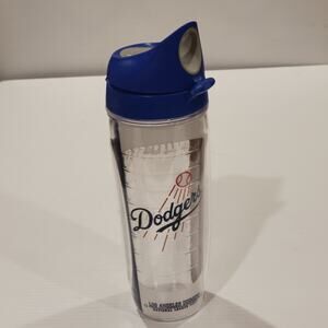 Dodgers Baseball 24 oz Tervis Double Wall Tumbler Blue Flip Lid Handle